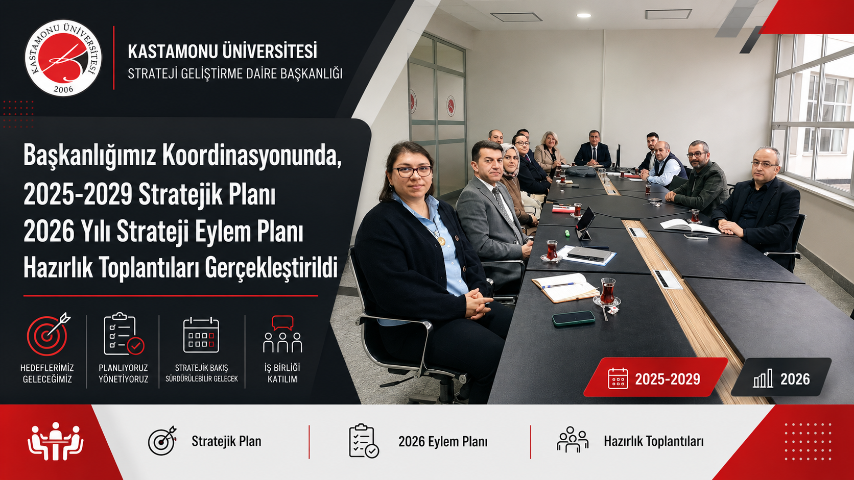 Başkanlığımız Koordinasyonunda, 2025-2029 Stratejik Planı 2026 Yılı Strateji Eylem Planı Hazırlık Toplantıları Gerçekleştirildi.